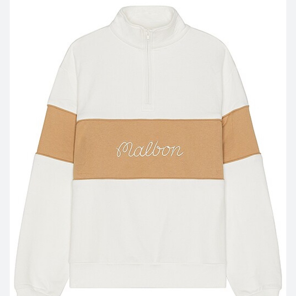 Collegiate Quarter Zip in Snow
MALBON GOLF size L